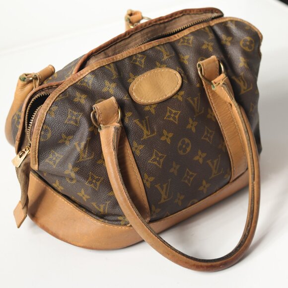Pamper Your Pooch w/  Preloved Vintage Luxury Louis Vuitton Sml Dog Carrier - Picture 1 of 6